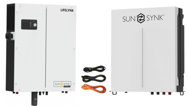 Sunsynk Lifelynk X 3.6kW hybrid inverter with additional battery